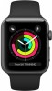 Умные часы Apple Watch Series 3, 38 мм, корпус из алюминия цвета «серый космос», спортивный ремешок черного цвета (MTF02RU/A) - apple-luxury.ru