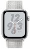 Умные часы Apple Watch Nike+ Series 4 44 мм, корпус из серебристого алюминия, спортивный браслет Nike цвета «снежная вершина» - apple-luxury.ru