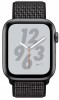 Умные часы Apple Watch Nike+ Series 4, 44 мм, корпус из алюминия цвета «серый космос», спортивный браслет Nike черного цвета - apple-luxury.ru