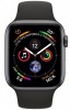 Умные часы Apple Watch Series 4, 40 мм, корпус из алюминия цвета «серый космос», спортивный ремешок черного цвета - apple-luxury.ru
