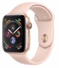 Умные часы Apple Watch Series 4, 44 мм, корпус из золотистого алюминия, спортивный ремешок цвета «розовый песок» - apple-luxury.ru