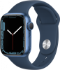 Умные часы Apple Watch Series 7, 45 мм, корпус из алюминия, спортивный ремешок синий - apple-luxury.ru