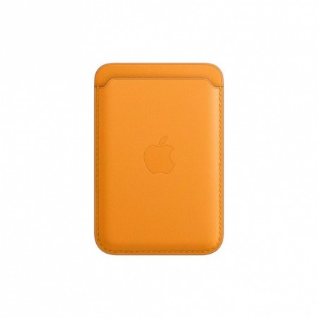 Чехол Apple Leather Wallet with MagSafe (золотой апельсин) MHLP3ZE/A - apple-luxury.ru